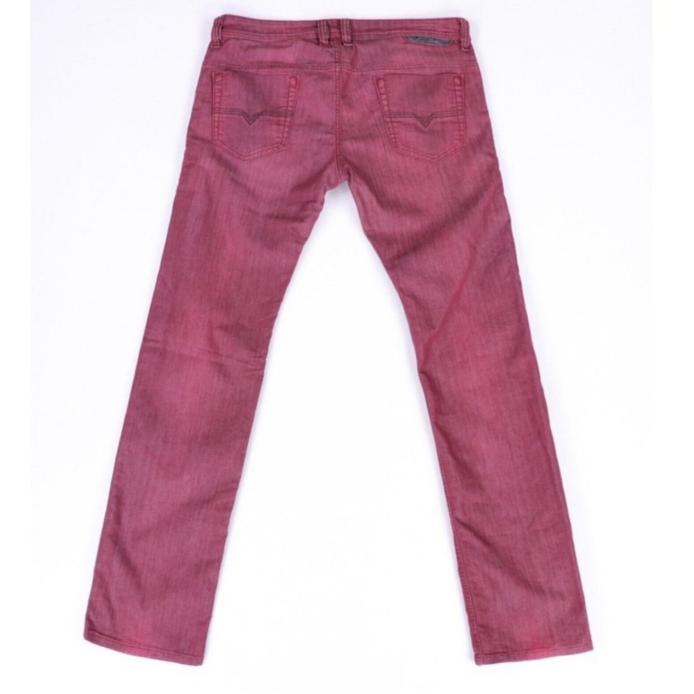 Diesel Safado Regular Slim Straight Jeans Men's 32 X 32 Red 819D